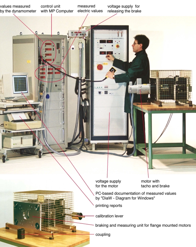 MPW 10iF engine dynamometer for DC commutator motors