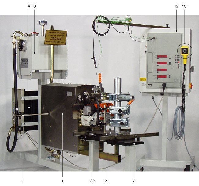 Engine Test Bed for for Chain Saw Engines e.g.